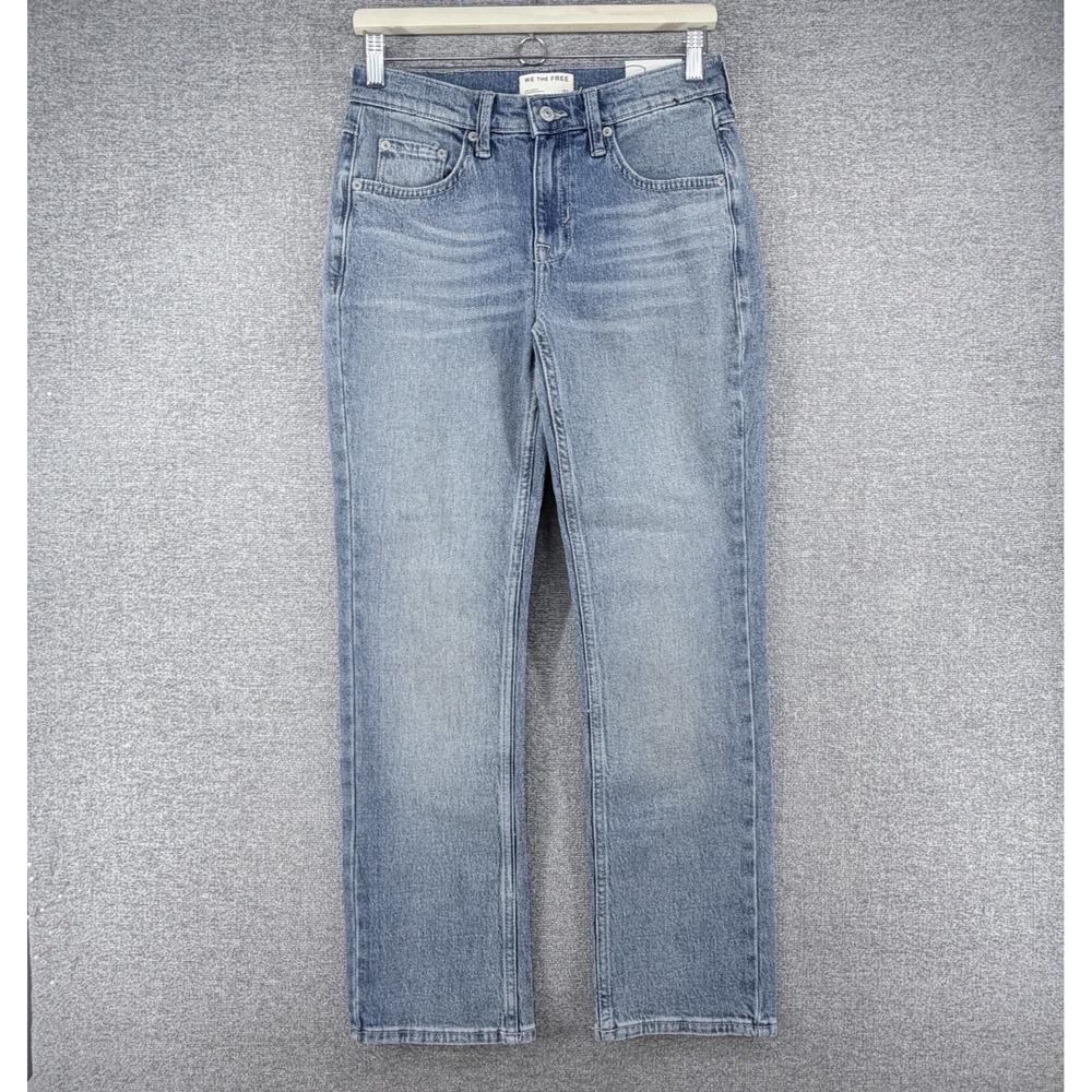 We The Free Nash Straight Leg Jeans Women Size 27 Denim Blue Casual NEW